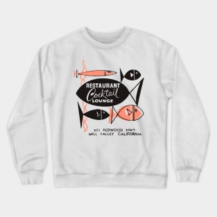 Vintage 1950s Restaurant Seafood Advertisement Crewneck Sweatshirt